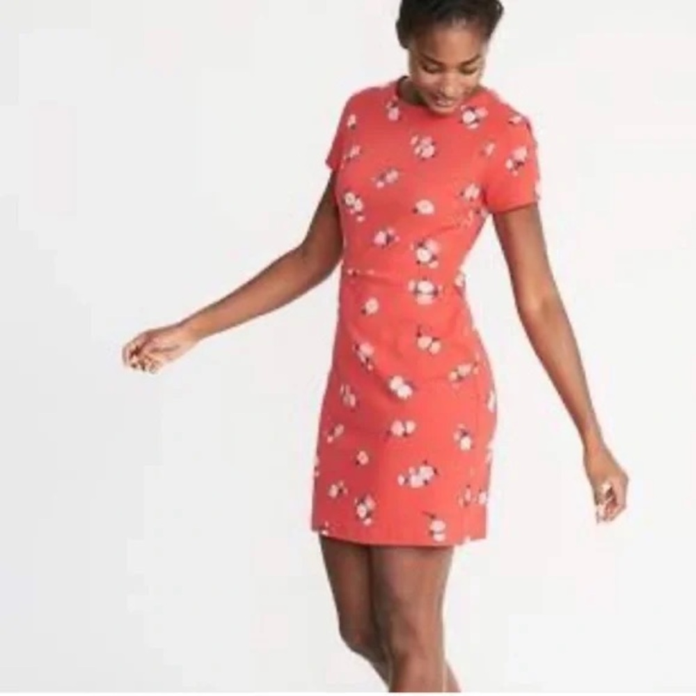 Old Navy Coral Floral Dress